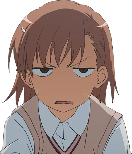 😦 Стикер «Misaka Mikoto» для Telegram