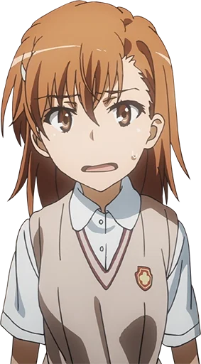 😧 Стикер «Misaka Mikoto» для Telegram