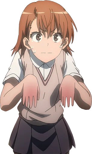 😨 Стикер «Misaka Mikoto» для Telegram