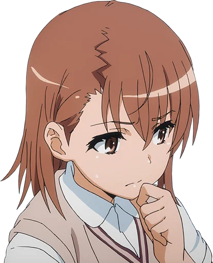 🤔 Стикер «Misaka Mikoto» для Telegram