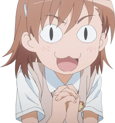 😻 Стикер «Misaka Mikoto» для Telegram