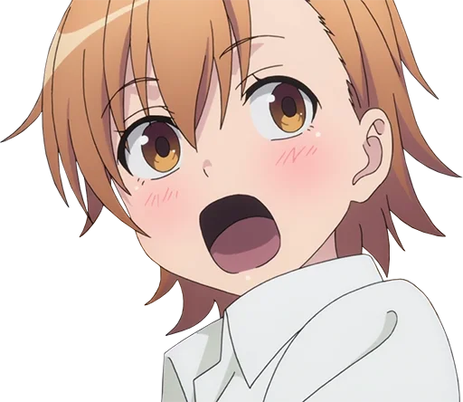 😲 Стикер «Misaka Misaka» для Telegram