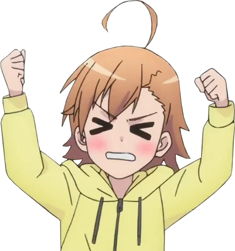 😡 Стикер «Misaka Misaka» для Telegram