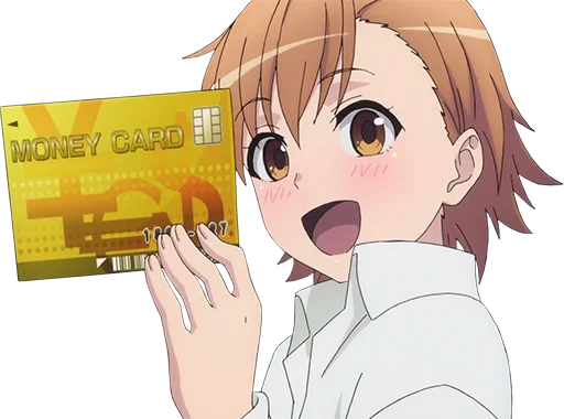 💳 Стикер «Misaka Misaka» для Telegram