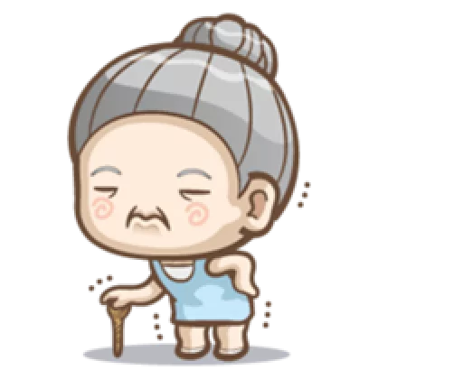 👵 Стикер «Misa&;s daily life» для Telegram