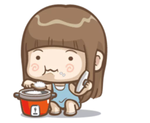 🍚 Стикер «Misa&;s daily life» для Telegram
