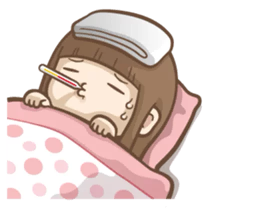 🤒 Стикер «Misa&;s daily life» для Telegram