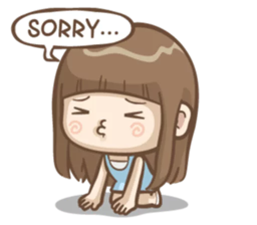 🙁 Стикер «Misa&;s daily life» для Telegram