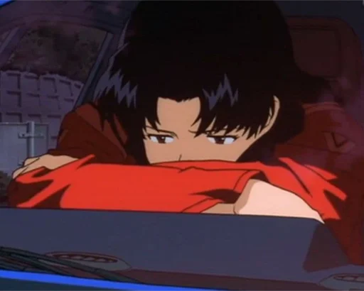 😔 Стикер «Misato Katsuragi» для Telegram