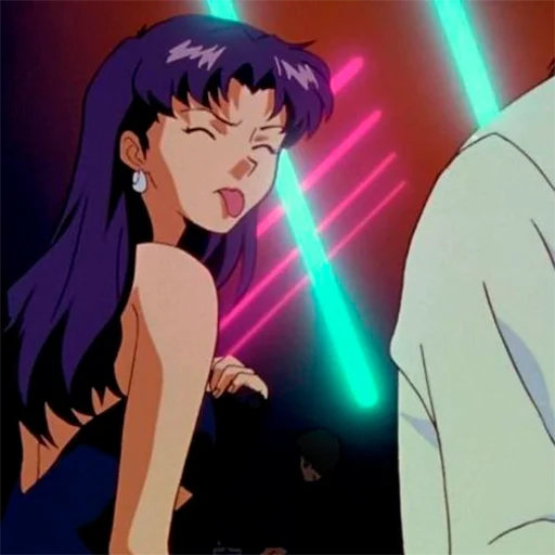 😝 Стикер «Misato Katsuragi» для Telegram