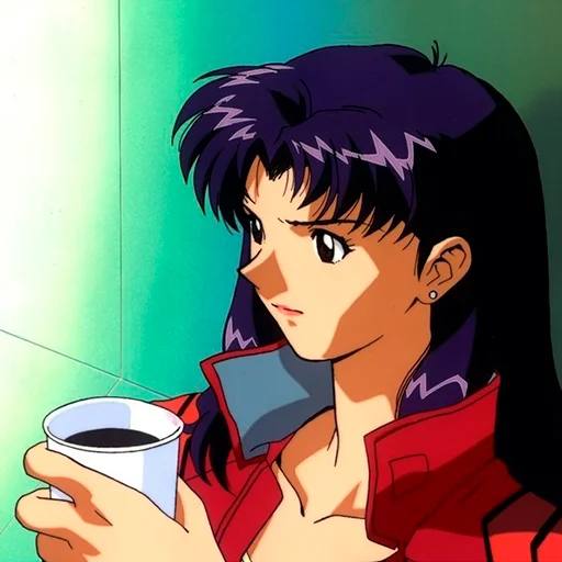 😒 Стикер «Misato Katsuragi» для Telegram