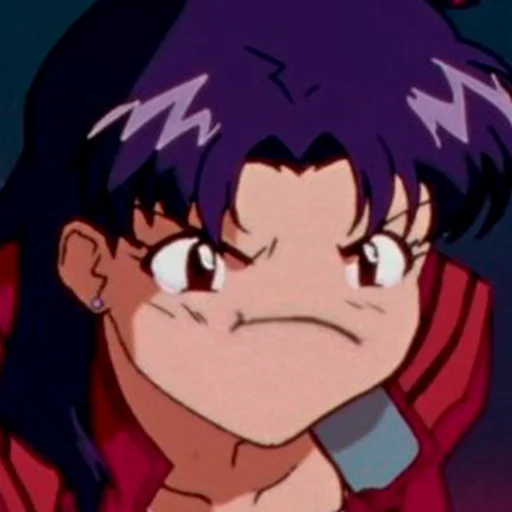 😡 Стикер «Misato Katsuragi» для Telegram