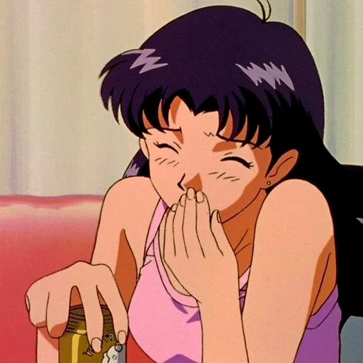 🍷 Стикер «Misato Katsuragi» для Telegram