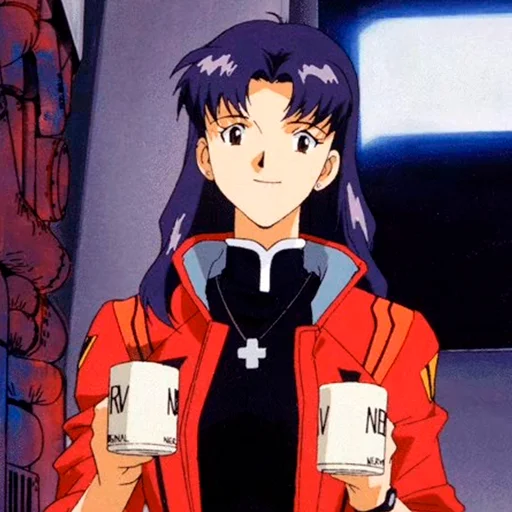 🥳 Стикер «Misato Katsuragi» для Telegram