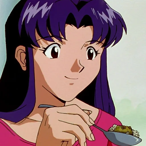 🍲 Стикер «Misato Katsuragi» для Telegram