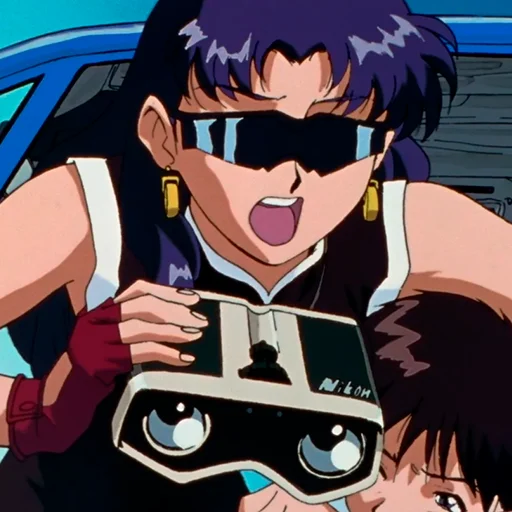 😫 Стикер «Misato Katsuragi» для Telegram