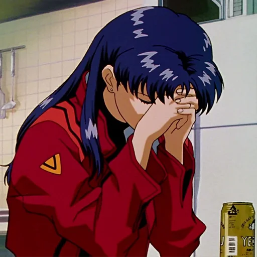 🙏 Стикер «Misato Katsuragi» для Telegram
