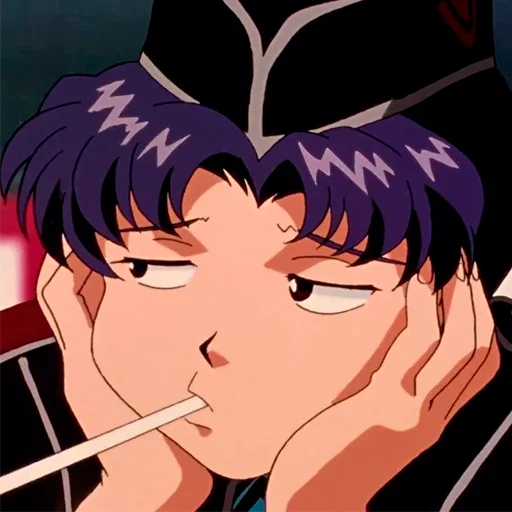 😒 Стикер «Misato Katsuragi» для Telegram