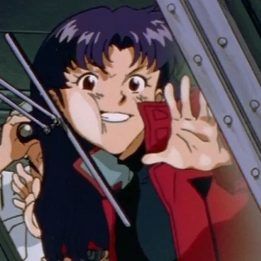 😜 Стикер «Misato Katsuragi» для Telegram