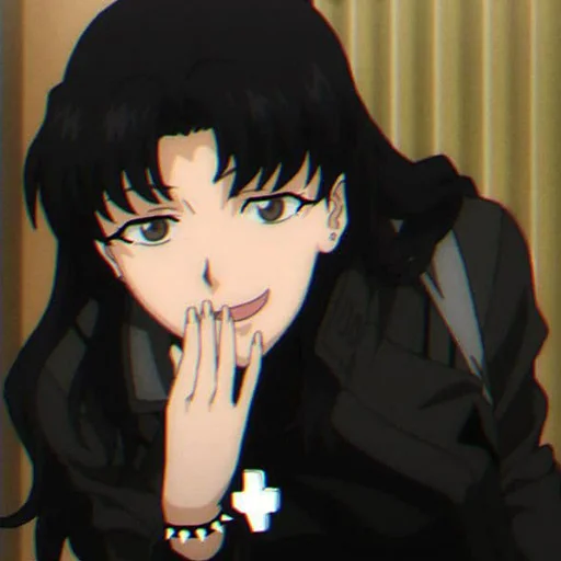 🖤 Стикер «Misato Katsuragi» для Telegram