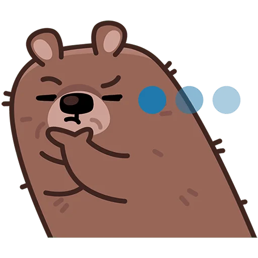 🐻 Стикер «Миша, ты опять?» для Telegram