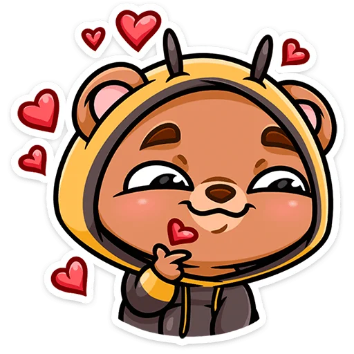 ❤ Стикер «Мишаня» для Telegram