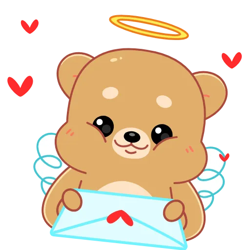 Стикер 14 😘 Анимированный набор эмоджи с Мишкой из Одноклассников