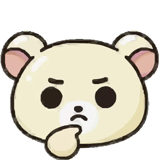 🤔 Эмодзи «Мишка Бусинка» для Telegram