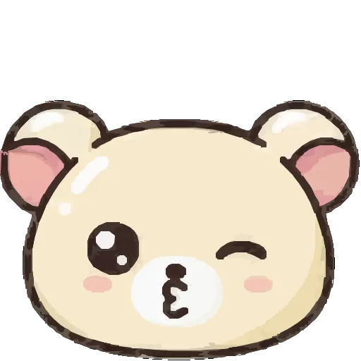 😘 Эмодзи «Мишка Бусинка» для Telegram
