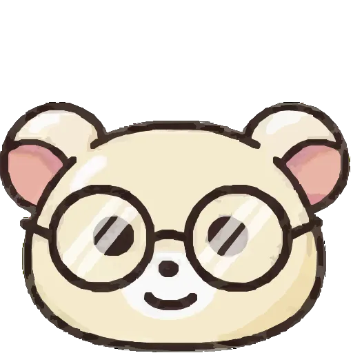 🤓 Эмодзи «Мишка Бусинка» для Telegram