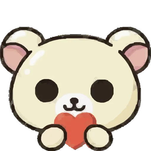 ❤️ Эмодзи «Мишка Бусинка» для Telegram
