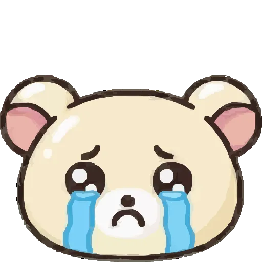 😭 Эмодзи «Мишка Бусинка» для Telegram