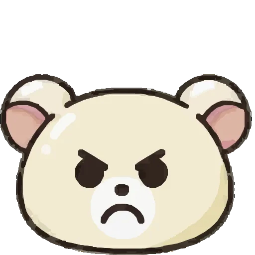😡 Эмодзи «Мишка Бусинка» для Telegram