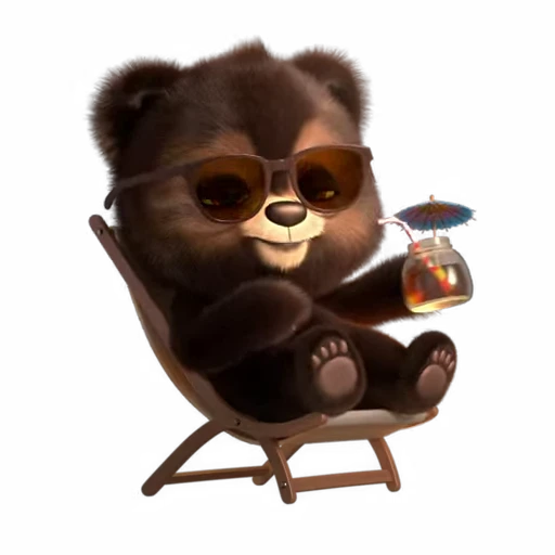😎 Стикер «Мишка» для Telegram
