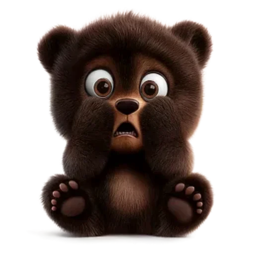 😱 Стикер «Мишка» для Telegram