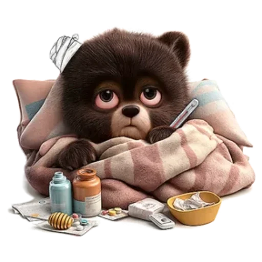 🤒 Стикер «Мишка» для Telegram