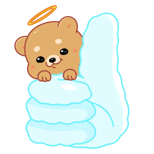 👍 Стикер «Мишка» для Telegram
