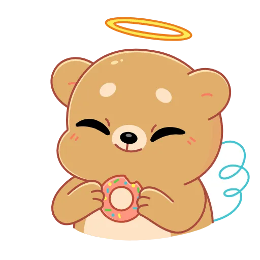 🍩 Стикер «Мишка» для Telegram