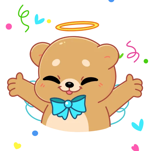 🥳 Стикер «Мишка» для Telegram