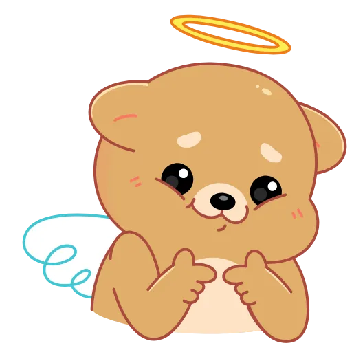 ☺️ Стикер «Мишка» для Telegram