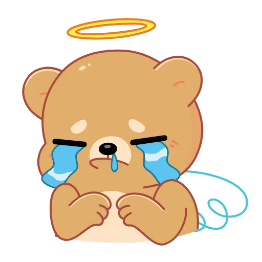 😭 Стикер «Мишка» для Telegram