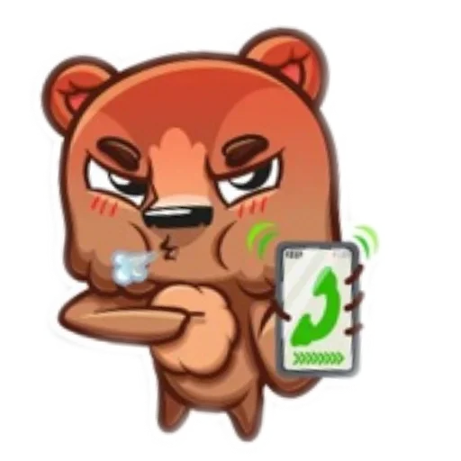 😡 Стикер «Мишки» для Telegram