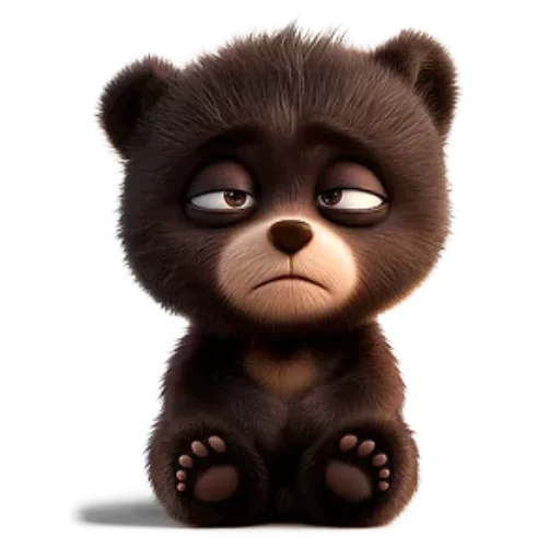 😵‍💫 Стикер «Мишутка по имени Макс» для Telegram