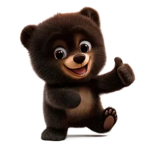 👍 Стикер «Мишутка по имени Макс» для Telegram