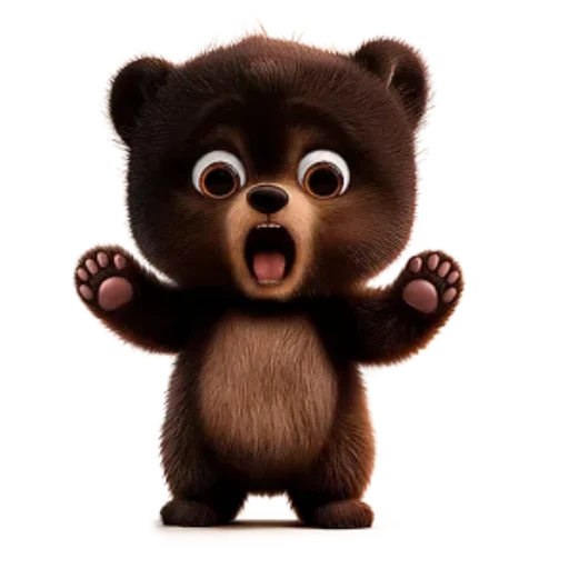 🫨 Стикер «Мишутка по имени Макс» для Telegram