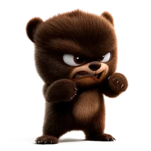 😡 Стикер «Мишутка по имени Макс» для Telegram
