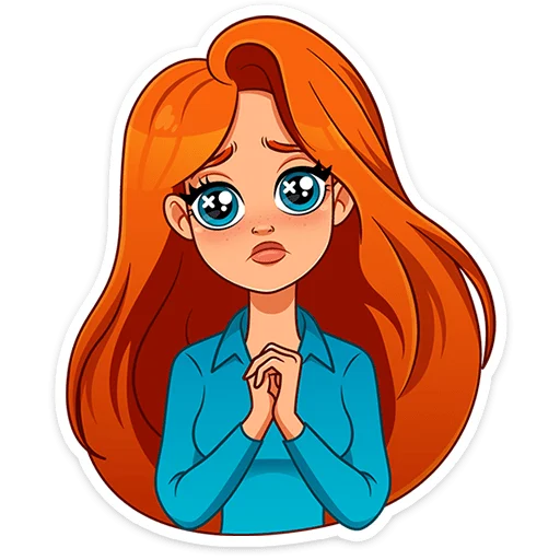 🙏 Стикер «Мисс Бомбори» для Telegram