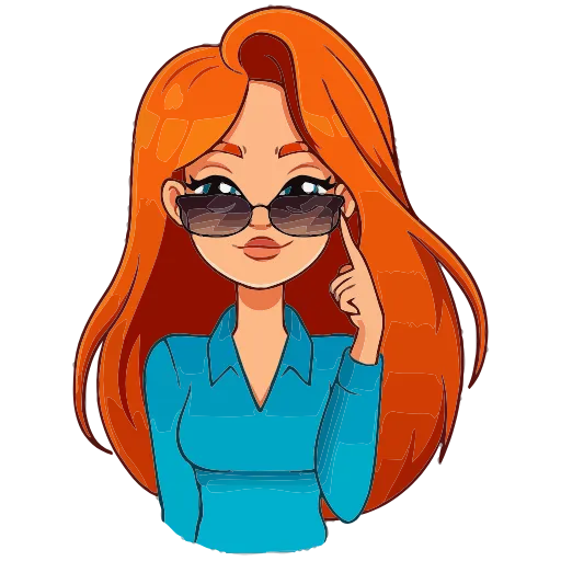 😎 Эмодзи «Мисс Бомбори» для Telegram