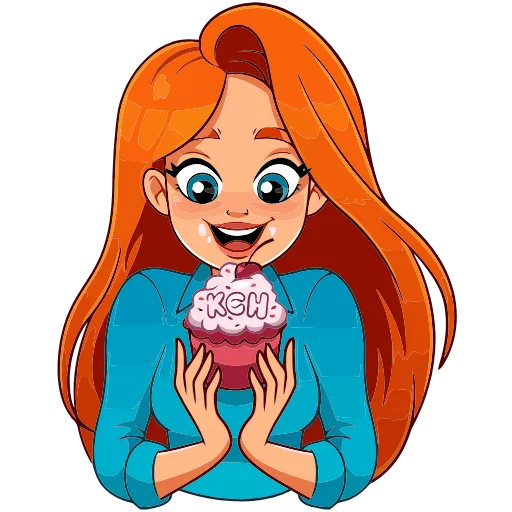 🧁 Эмодзи «Мисс Бомбори» для Telegram