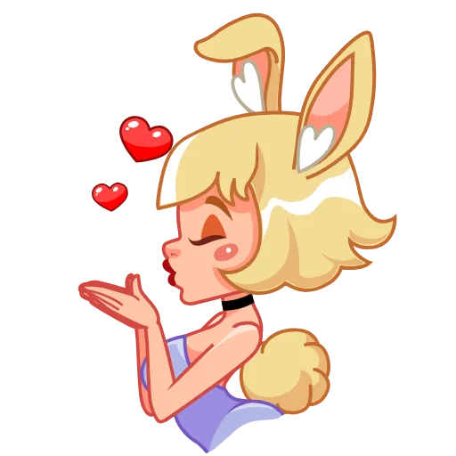 😘 Стикер «Miss Bunny» для Telegram